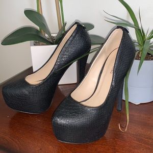 Black Platform Heels